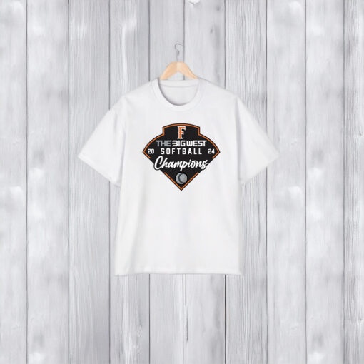 Big West Softball Cal State Fullerton Champions T-Shirt 2024