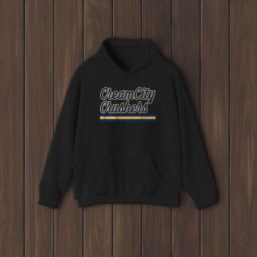 Cream City Crushers T-Shirt Hoodie - Milwaukee Baseball