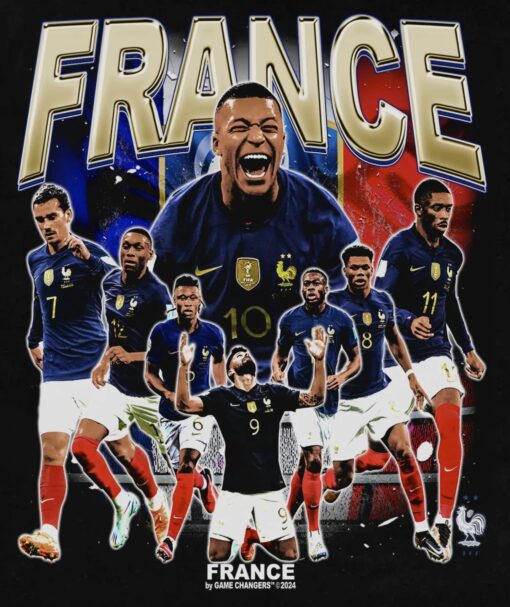 FRANCE By Game Changers 2024 Shirt Black