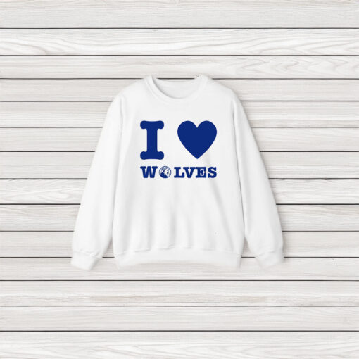 Timberwolves I Love Wolves Shirt