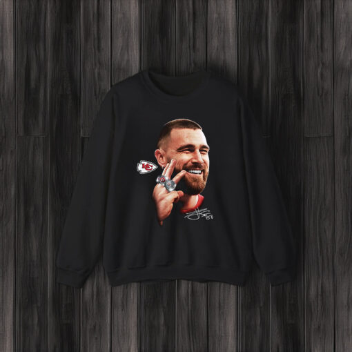 Travis Kelce Chiefs 3 Rings Player T Shirt