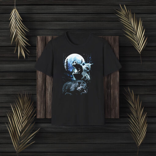 Wild Boar Howling At The Moon Shirt