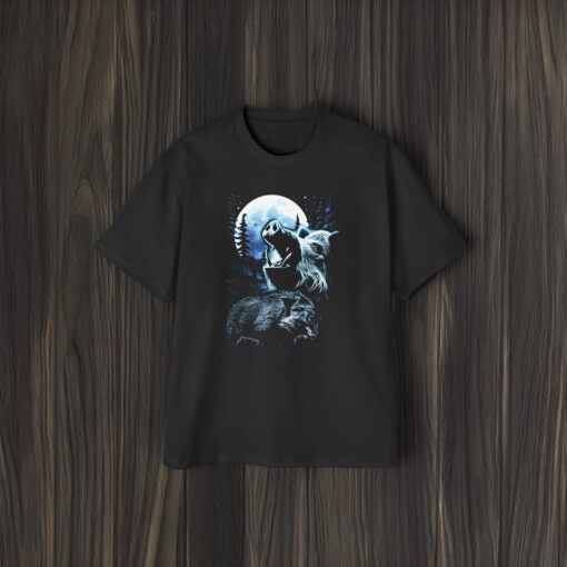 Wild Boar Howling At The Moon Shirts