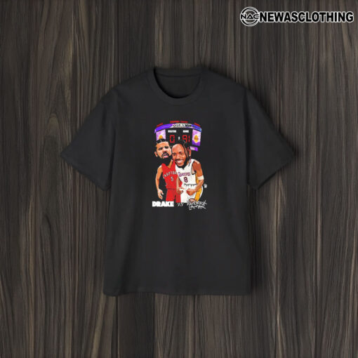 Drake Vs Kendrick Lamar Stapl’es Center Los Angeles Lakers Kdot 81 Pts T-Shirt1