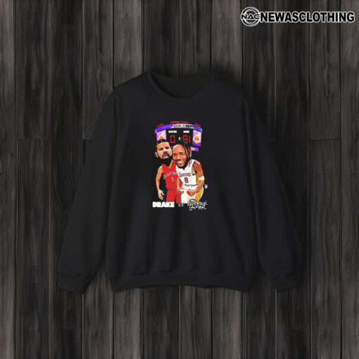 Drake Vs Kendrick Lamar Stapl’es Center Los Angeles Lakers Kdot 81 Pts T-Shirt3