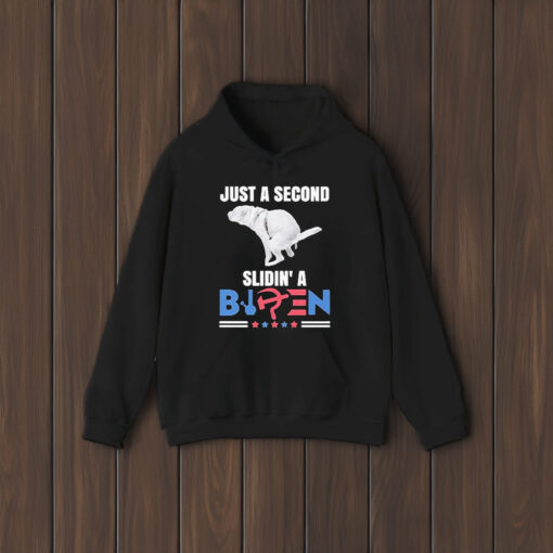 Just A Second Slidin’ A Biden Dog Defecates 2024 T-Shirt1