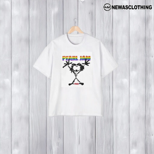 Pearl Jam 2024 Pride Stickman T-Shirt1