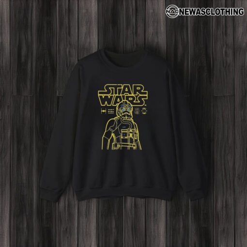 Pilot Star Wars Imperial Fighter Outline T-Shirt