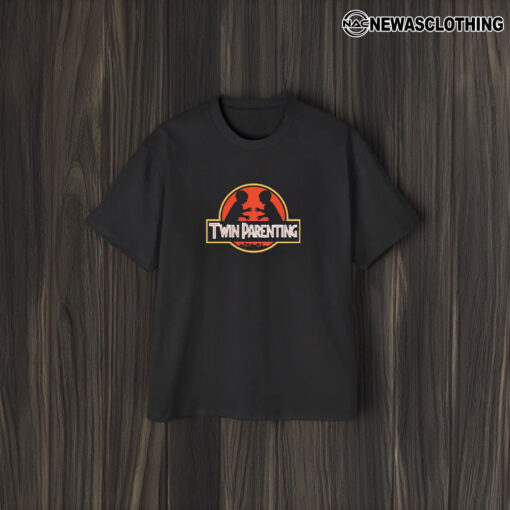 Twin Parenting Children Jurassic Logo T-Shirt2