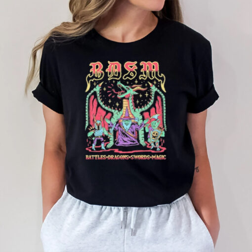 Battles Dragons Swords Magic T-Shirt2