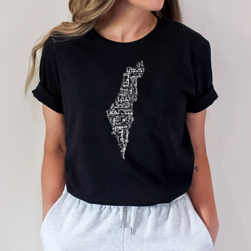 Brand Palestinian Passion Palestinian Cities Map Men Women Gaza T-Shirt1