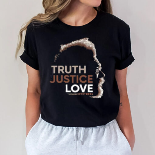 Cornel West 2024 Truth Justice Love Tee2