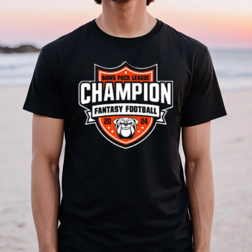 Dawg Pack League Champion Fantasy Football 2024 T-Shirt