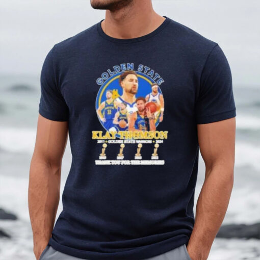 Golden State Warriors Klay Thompson 2011-2024 Thank You For The Memories T-Shirt2