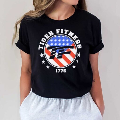 Happy Independence Day Tiger Fitness 1776 America Flag Tee2