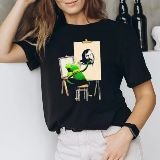 Kermit The Frog Drawing Jim Henson Tee1