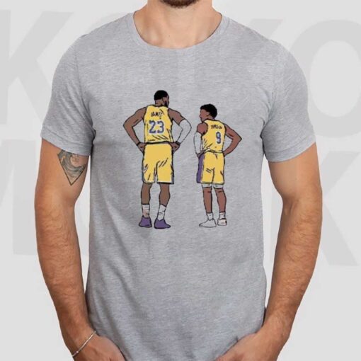 Lebron And Bronny James Los Angeles Lakers T-Shirt