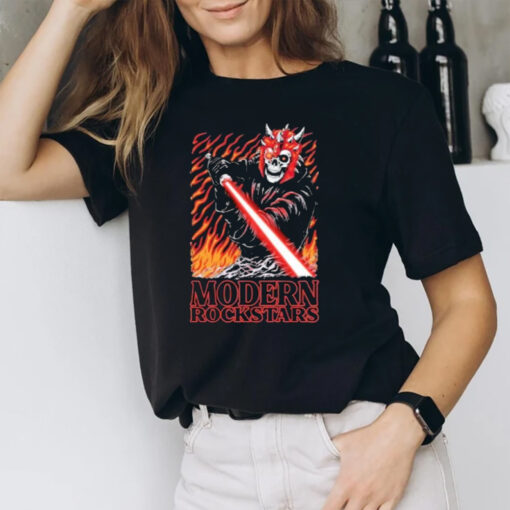 Modern Rockstars Skeleton With Laser Sword T-Shirt1