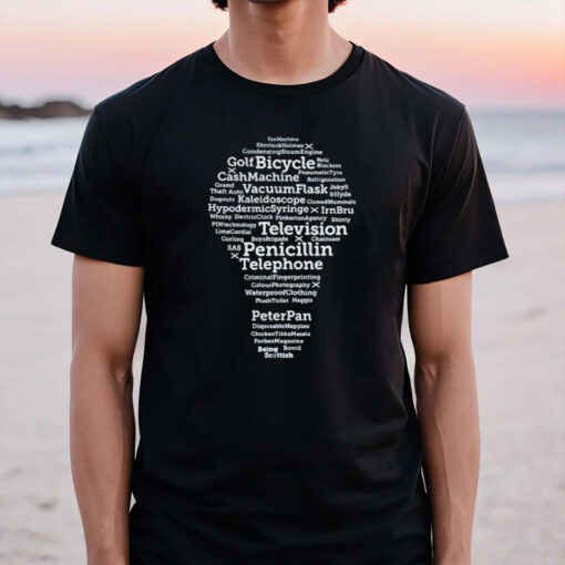 Scottish Inventions Faxmachine Sherlock Holme Condensingsteamengine T-Shirt