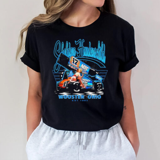 Sheldon Haudenschild Wooster Ohio Est 1993 Racing Car And Girl T-Shirt1