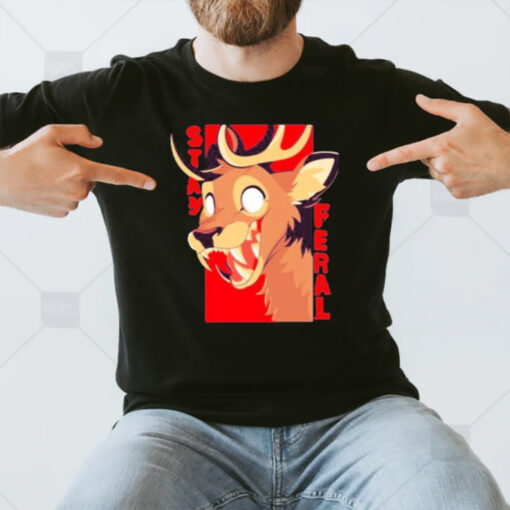 Stay Feral Toothy Deer T-Shirt