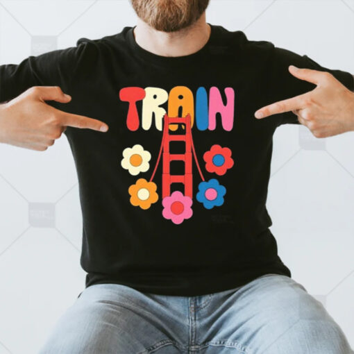 Train Golden Flowers T-Shirt