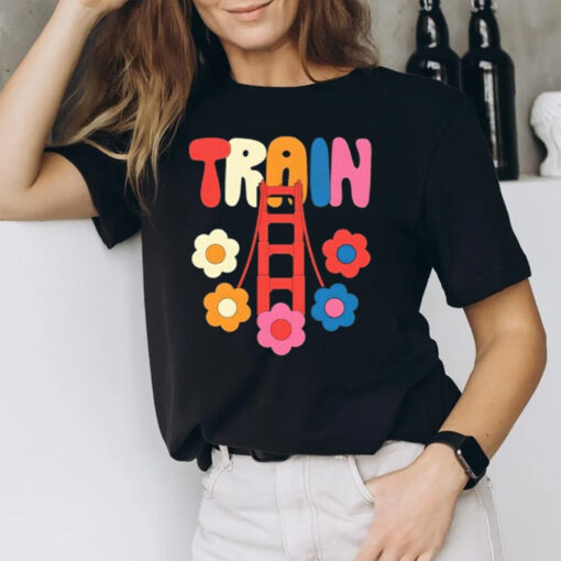 Train Golden Flowers T-Shirt1