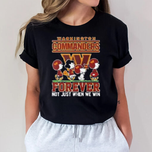 Washington Commanders Snoopy And Friends Forever Not Just When We Win T-Shirt1